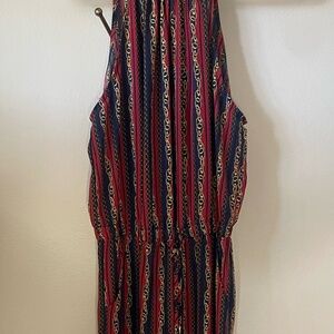 Bebop Halter Neck Nautical Inspired Wide Leg Jumpsuit